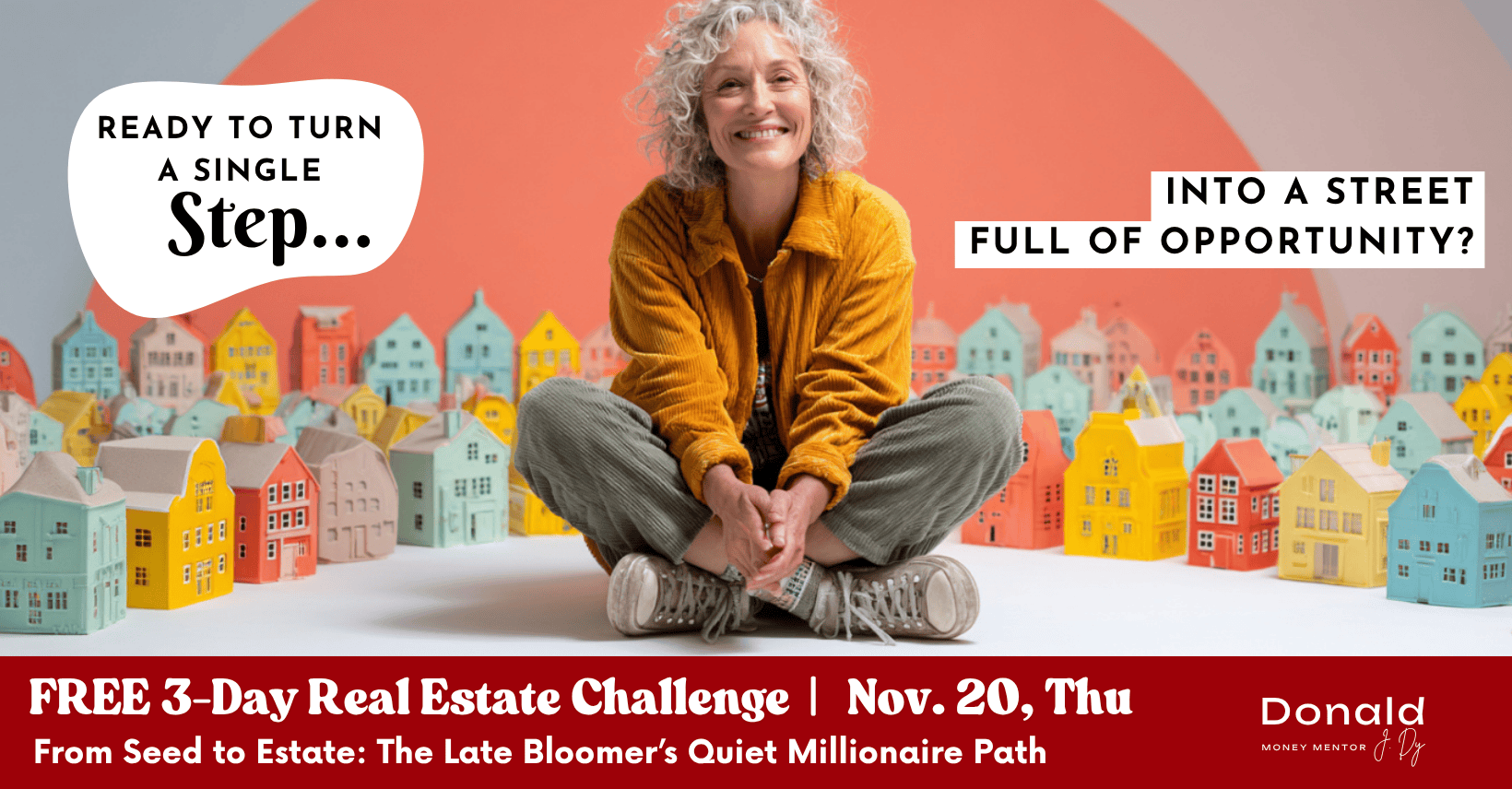 Image of Donald J Dy, money mentor, wealth strategist and founder of P727 Who Believes Wealth Alliance graphic, showing dollar bills background and headshots of happy P727 clients